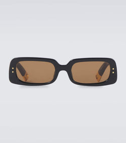 Jacquemus Les Lunettes Azzuro rectangular sunglasses