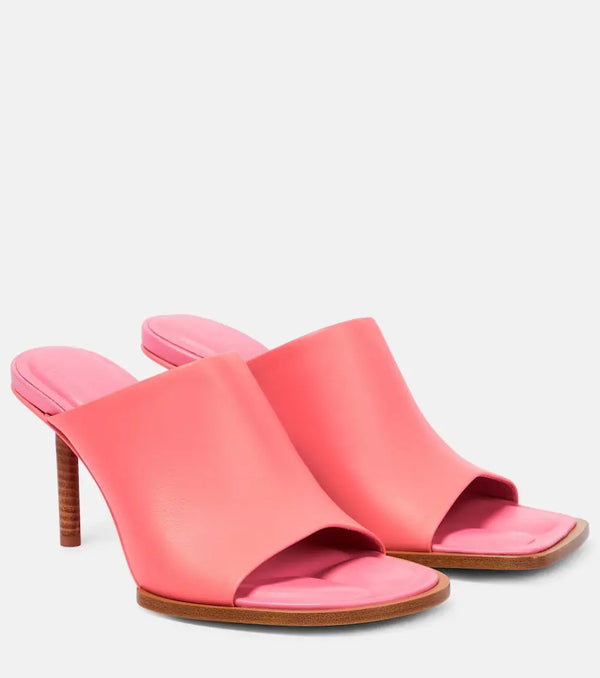 Jacquemus Les Mules Rond Carré leather pumps | LYBSTORE