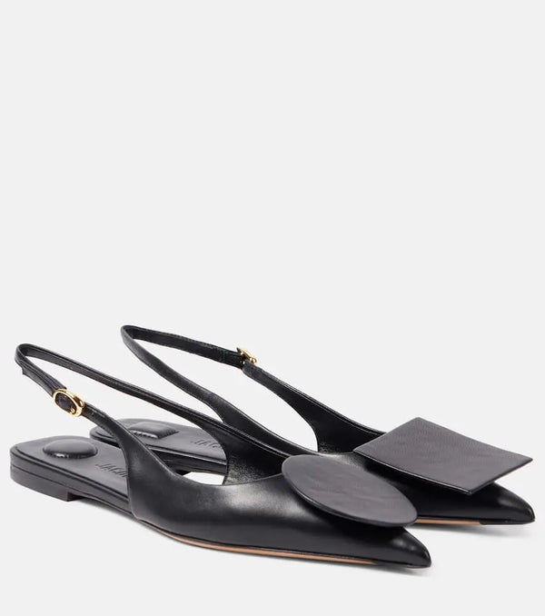 Jacquemus Les Slingbacks Duelo Plates leather flats | LYBSTORE