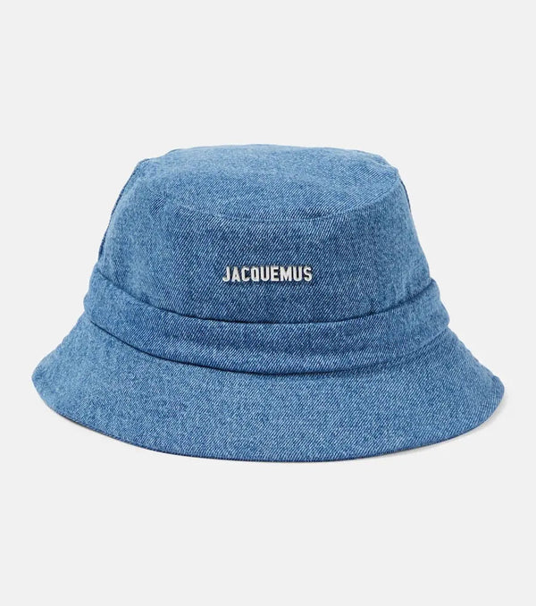 Jacquemus Logo denim bucket hat | LYBSTORE