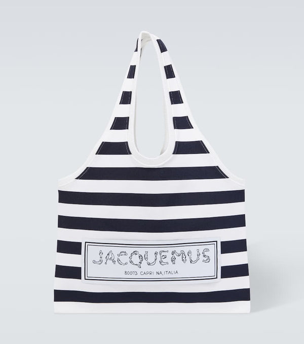 Jacquemus Marcel striped tote bag