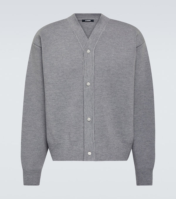 Jacquemus Ribbed-knit wool-blend cardigan