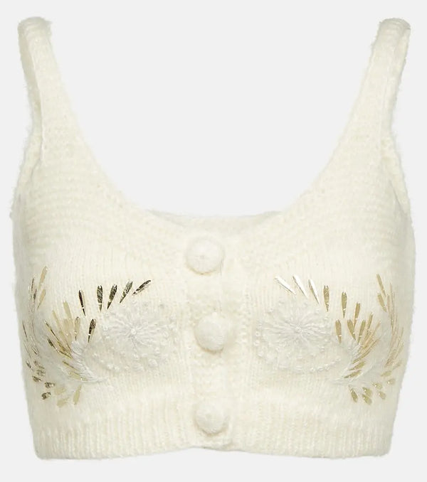 Jacques Wei Beaded crochet bra top | LYBSTORE