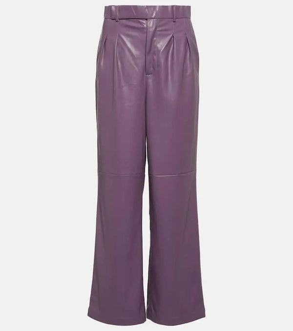 Jacques Wei Faux leather straight pants | LYBSTORE