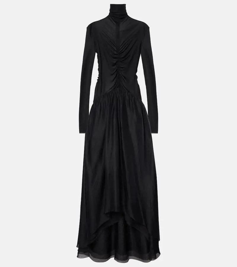 Jacques Wei Gathered maxi dress