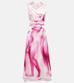 Jacques Wei Printed midi dress