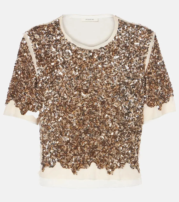 Jacques Wei Sequined T-shirt | LYBSTORE