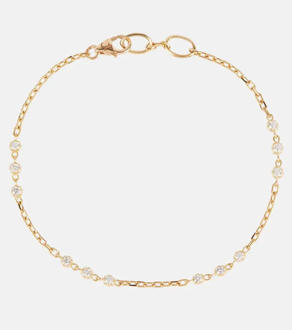 Jade Trau Sophisticate Station 18kt gold bracelet with diamonds | LYBSTORE