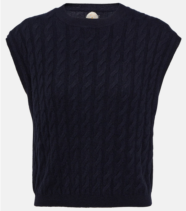 Jardin des Orangers Cable-knit cashmere sweater vest