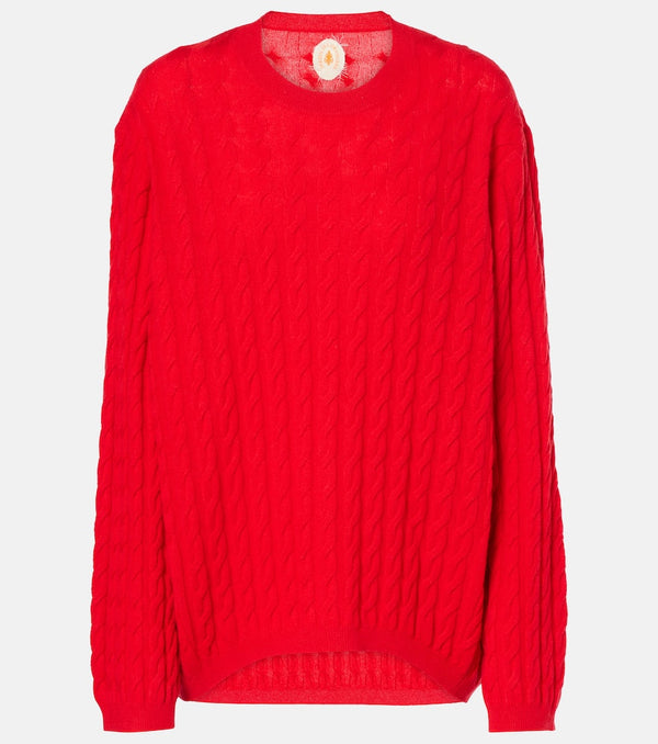 Jardin des Orangers Cable-knit wool and cashmere sweater