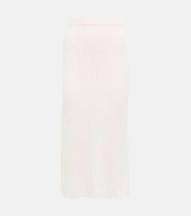 Jardin des Orangers Ribbed-knit cashmere skirt | LYBSTORE