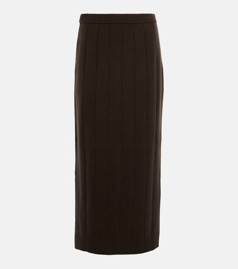 Jardin des Orangers Wool and cashmere midi skirt