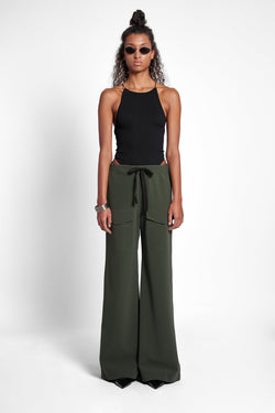 Jarla Matte Trousers Green