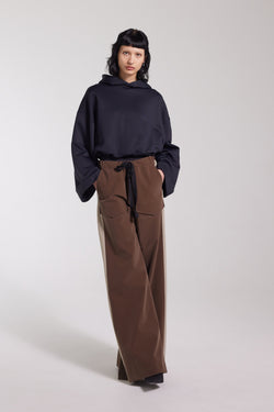 Jarla Stripe Trousers Dark Brown