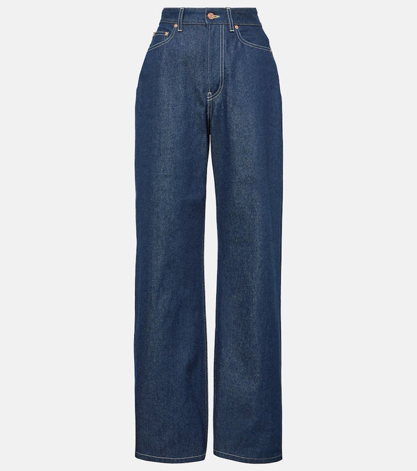 Jean Paul Gaultier High-rise wide-leg jeans