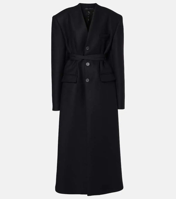 Jean Paul Gaultier Hooded wool coat