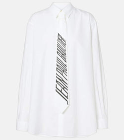 Jean Paul Gaultier Logo cotton poplin shirt