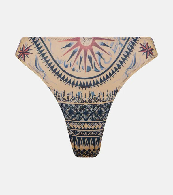 Jean Paul Gaultier Tattoo Collection printed bikini bottoms | LYBSTORE