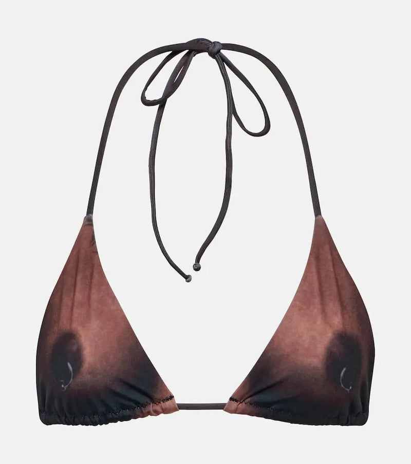 Jean Paul Gaultier Tattoo Collection trompe l'ail bikini top | LYBSTORE