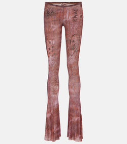 Jean Paul Gaultier x KNWLS printed flared leggings