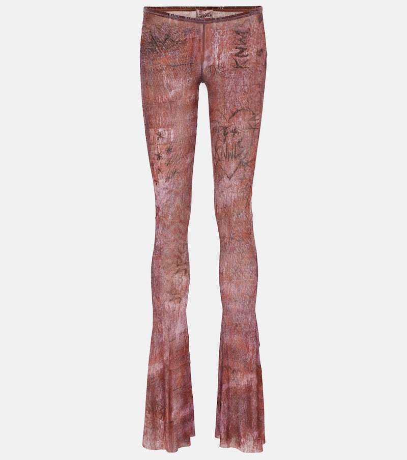 Jean Paul Gaultier x KNWLS printed flared leggings