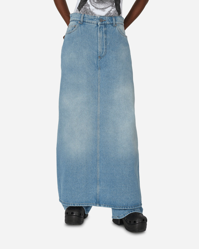 Jean Paul Gaultier Denim Pant Skirt Light Blue