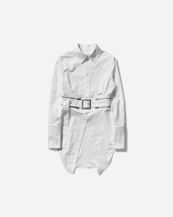 Jean Paul Gaultier Belted Shirt White