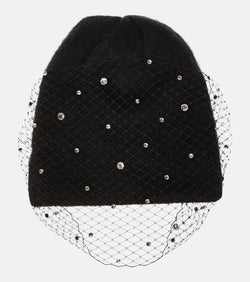 Jennifer Behr Alpaca wool-blend embellished beanie | LYBSTORE