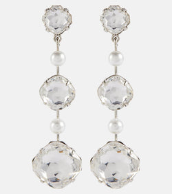 Jennifer Behr Damira faux pearl embellished earrings