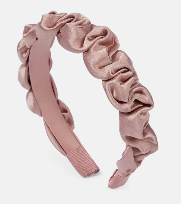 Jennifer Behr Lia silk satin headband | LYBSTORE