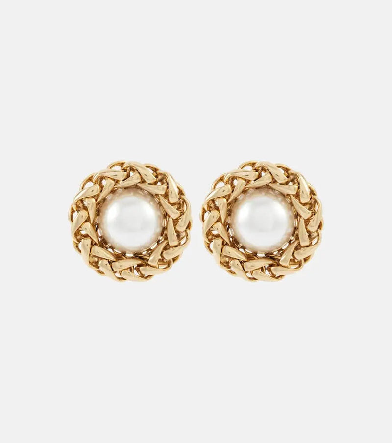 Jennifer Behr Marit 18K gold-plated earrings | LYBSTORE