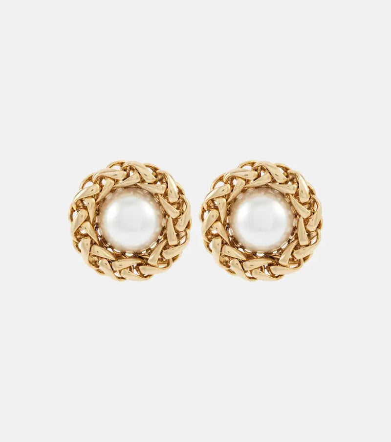 Jennifer Behr Marit 18kt gold-plated earrings