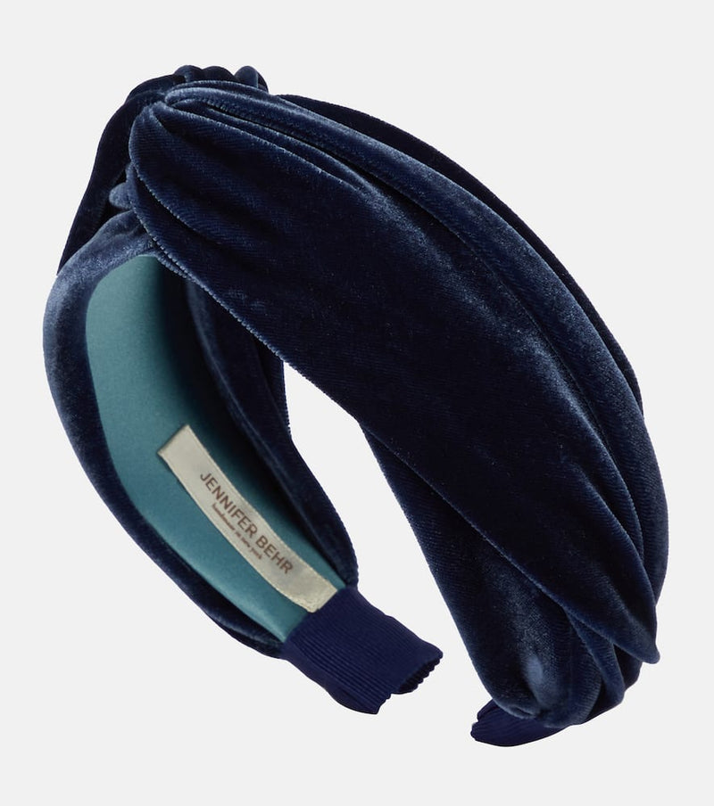 Jennifer Behr Twist velvet headband