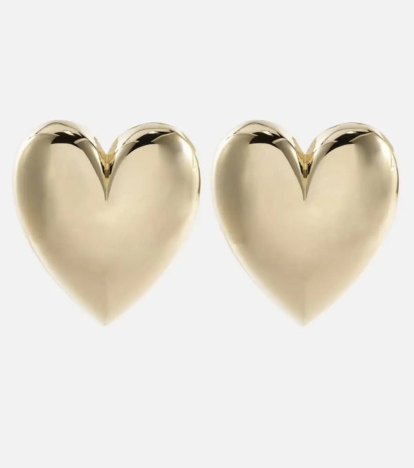 Jennifer Fisher Puffy Heart 10kt gold-plated earrings | LYBSTORE