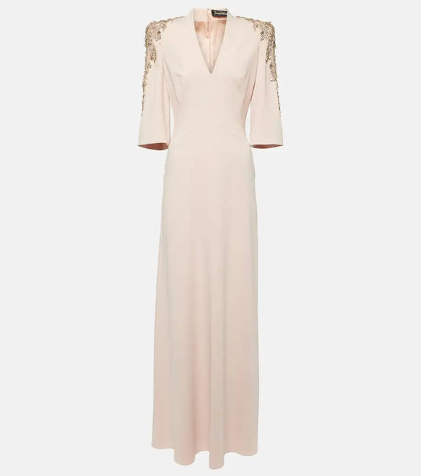 Jenny Packham Babe embellished crêpe gown | LYBSTORE