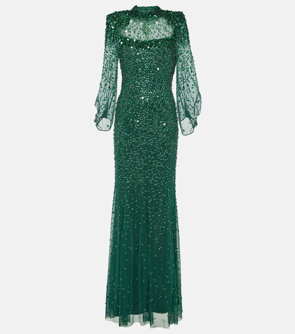 Jenny Packham Embellished tulle gown | LYBSTORE