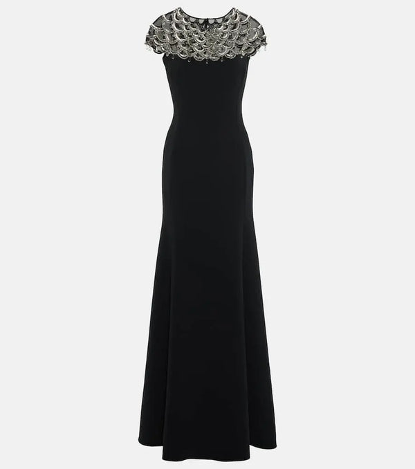 Jenny Packham Melody embellished crêpe gown | LYBSTORE