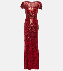 Jenny Packham Sungem sequined gown