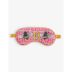 Jessica Russell B For Bees patterned silk sleep mask | LYBSTORE