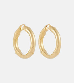 Jil Sander Bamboo hoop earrings | LYBSTORE