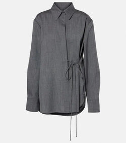 Jil Sander Belted wool shirt