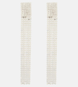 Jil Sander Chainmail drop earrings