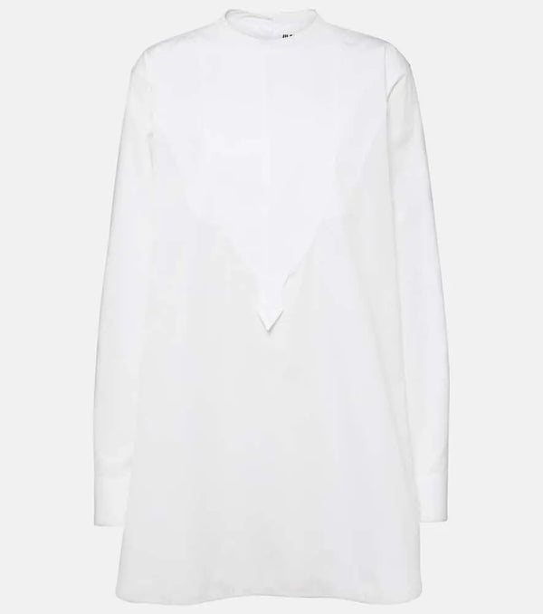 Jil Sander Embroidered cotton poplin blouse | LYBSTORE