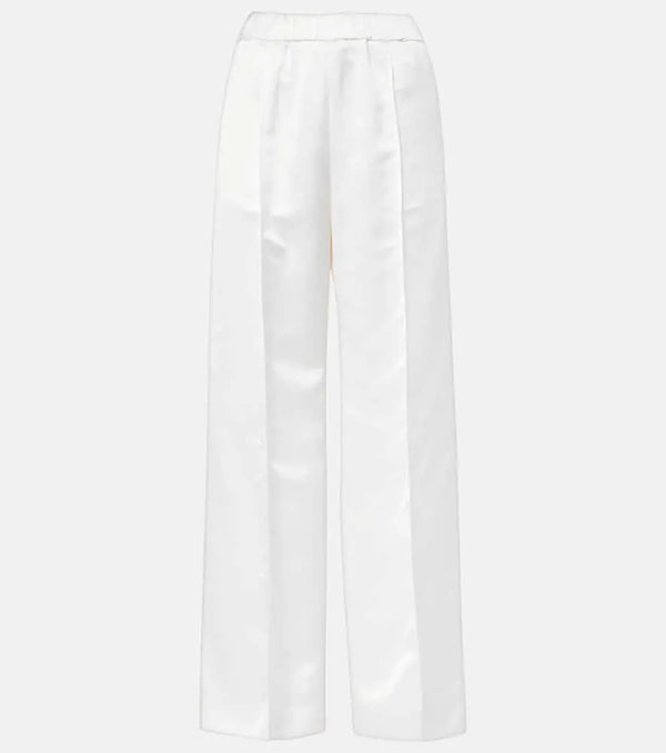 Jil Sander High-rise satin wide-leg pants