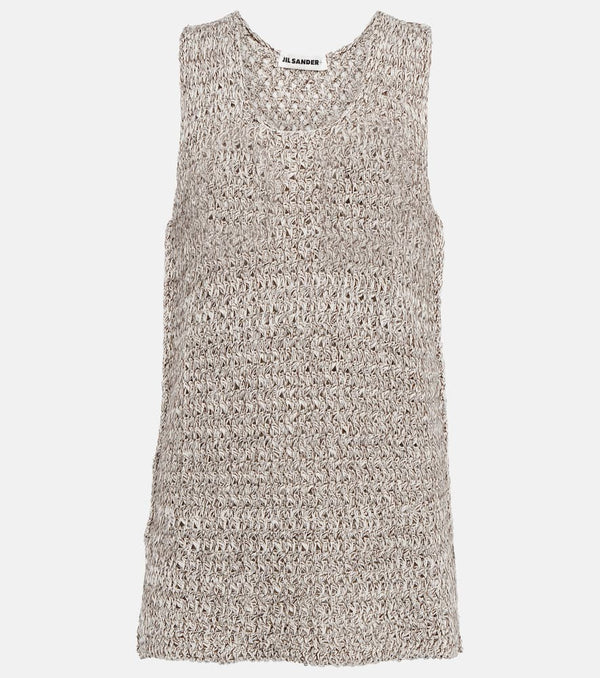 Jil Sander Knitted cotton-blend top