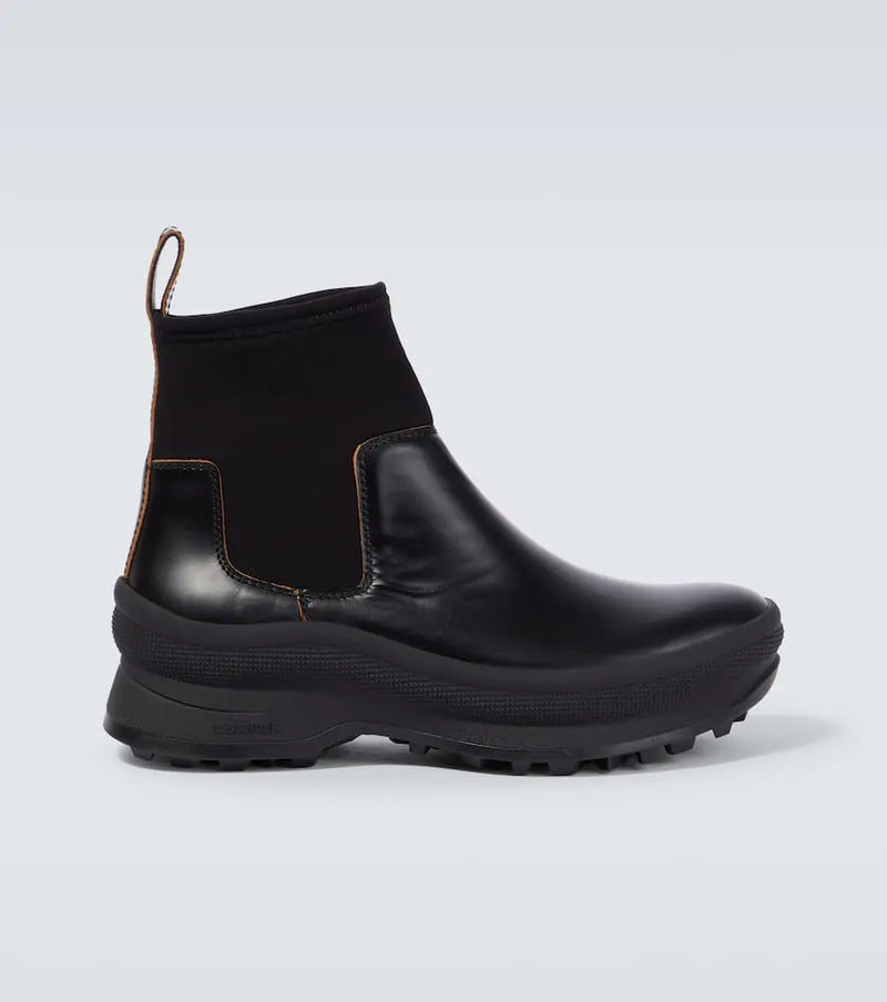 Jil Sander Leather Chelsea boots