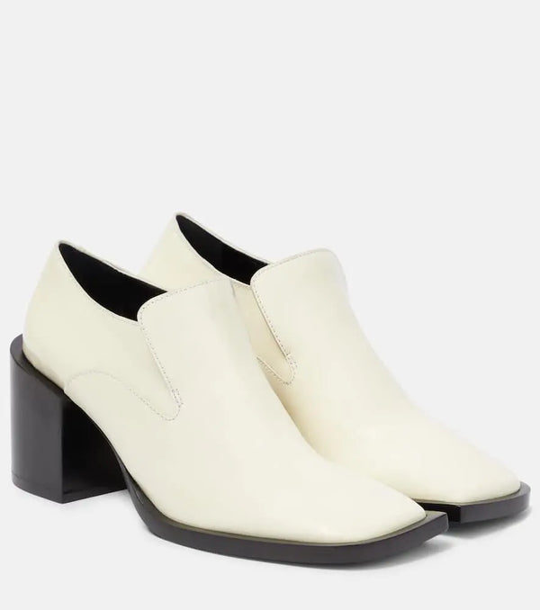 Jil Sander Leather loafer pumps