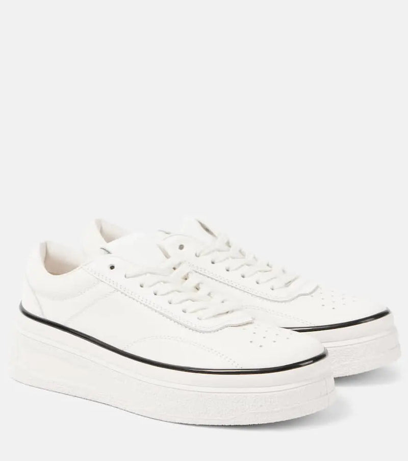 Jil Sander Leather platform sneakers