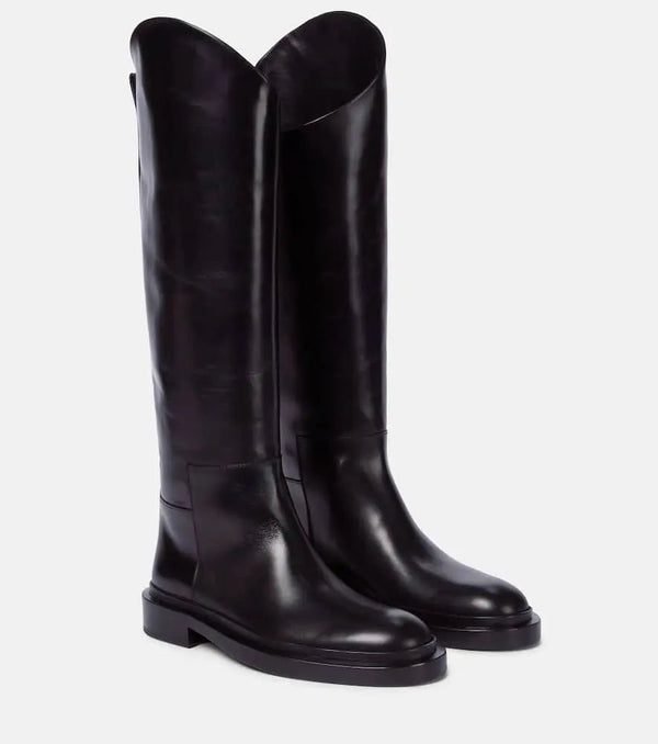 Jil Sander Leather riding boots | LYBSTORE