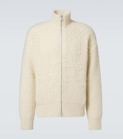 Jil Sander Mohair and alpaca-blend zip-up sweater | LYBSTORE